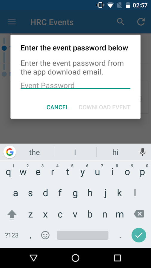HRC Events Screen 3