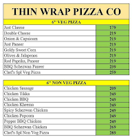 Thin Wrap Pizza Co menu 1