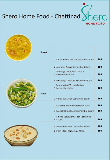 Shero Home - Sambar, Poriyal & Rasam menu 