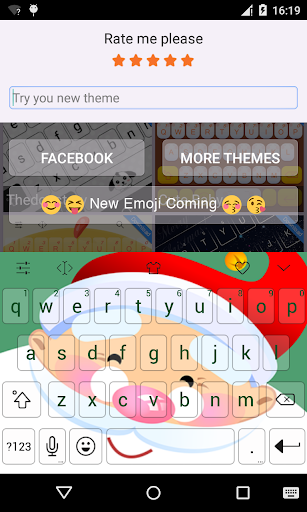 Emoji Keyboard-Santa Clauss