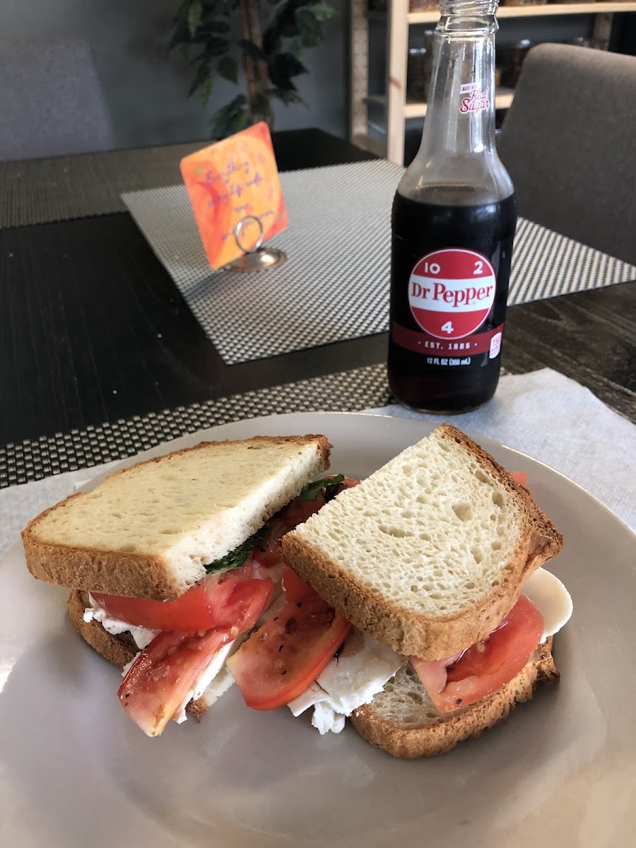 Caprese sandwich is super fresh and delicious! One of the best Caprese sandwiches I've ever had. Ratios are perfect!