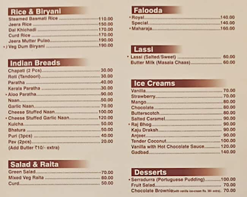 Navtara Veg Restaurant menu 