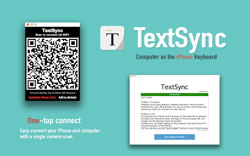 TextSync - Computer as iPhone keyboard