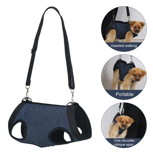 Dog Lift Harness Adjustable Breathable Easy to Use After Surgery Pet Assist Belt for Outdoor Activities