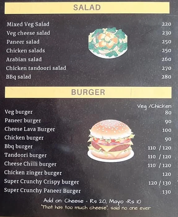 Kings Shawarma menu 