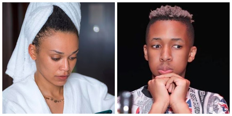 Pearl Thusi and Lasizwe kept the Twitter streets entertained with their twar.