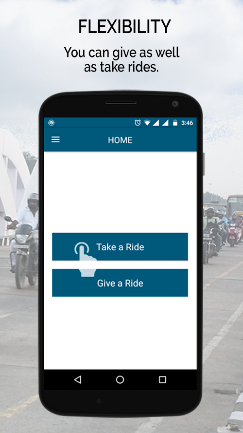 Android application Rido - Rideshare Platform screenshort