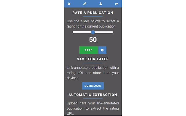 Readersourcing 2.0: RS_Rate chrome extension