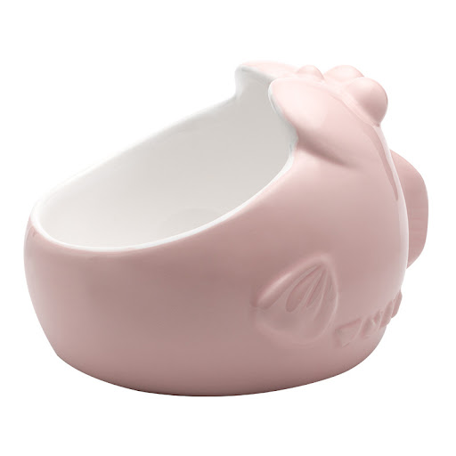 Title 3, Ceramic pet bowl oblique mouth cat bowl, angled...