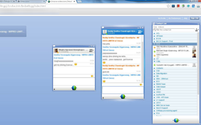 Cisco WebEx IM chrome extension