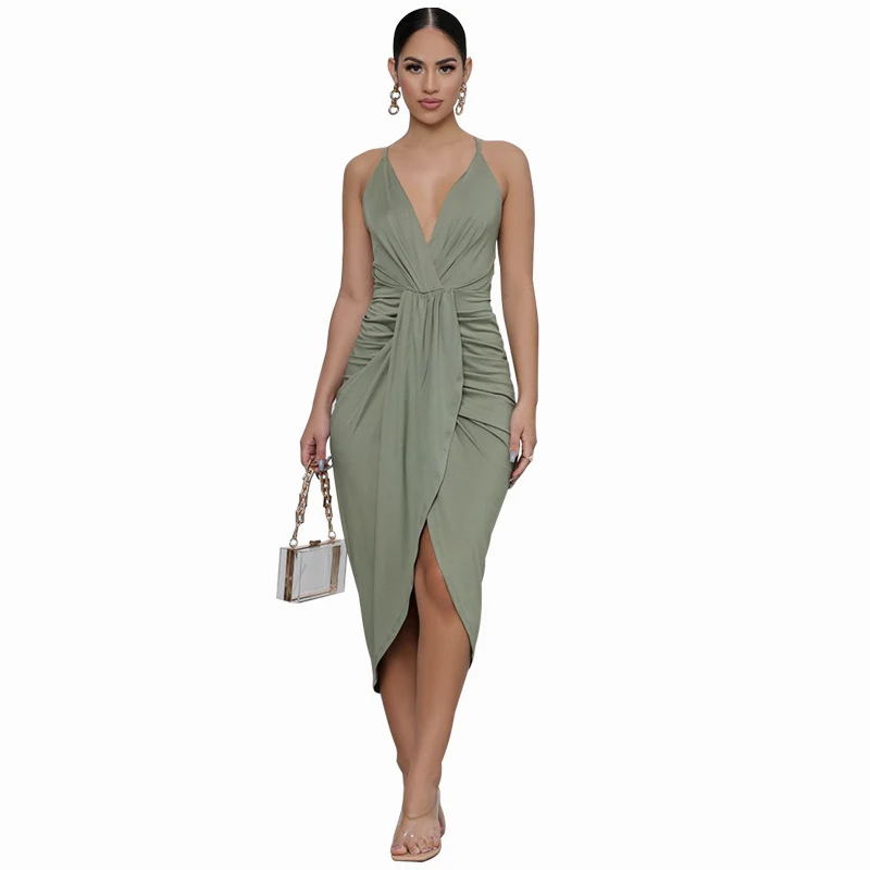 Title 3, Robe Française Slim Femme Sans Manches avec Sac...