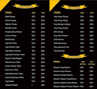 Mr. Tandoori menu 1