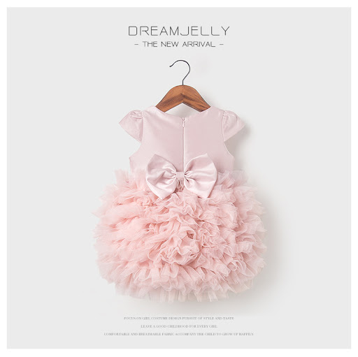 Title 4, Girls first birthday dress pink pettiskirt bab...