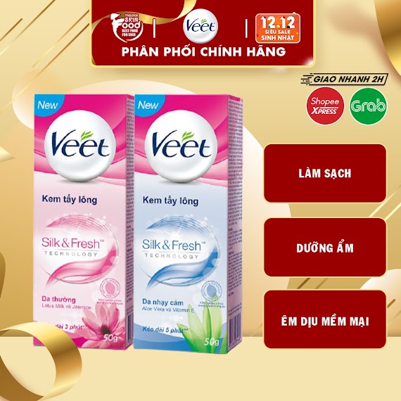 Kem Tẩy Lông Veet Hair Removal Cream [Che Tên Sản Phẩm Khi Giao Hàng]