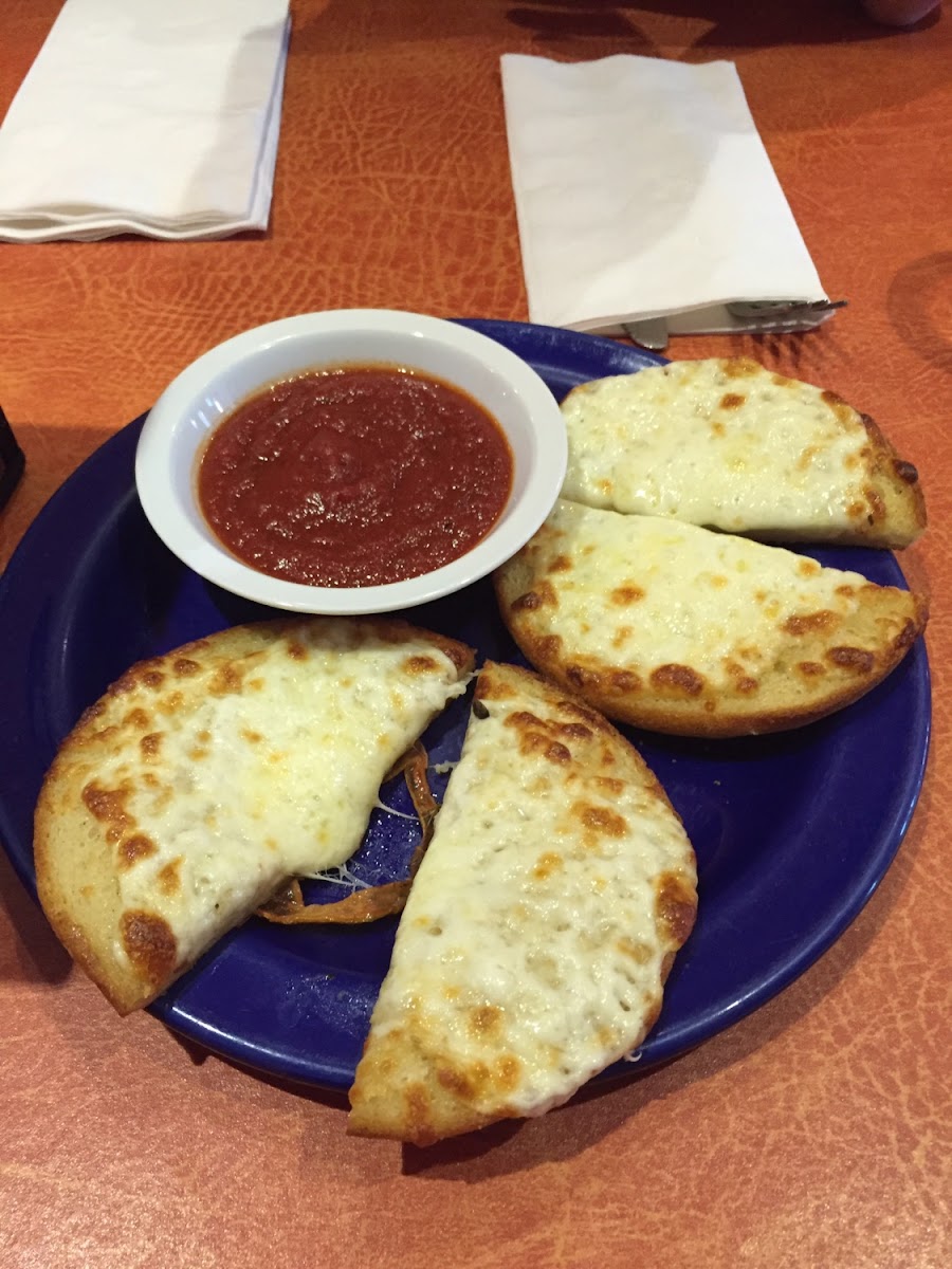 Gluten free garlic cheese bread!