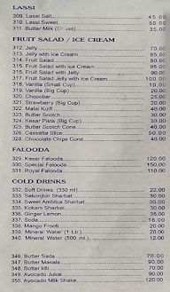 Hotel Saroj menu 4