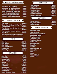 My Way Restaurant menu 3