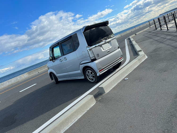 ♪shio♪さんが投稿したいつもイイね＆コメントありがとうございます😆・夜は寒い・実家の車・松川浦大橋・ドライブに関するカスタム事例の投稿画像1枚目