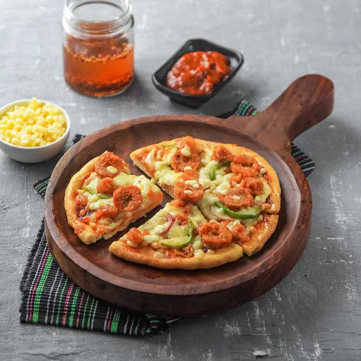 Chicken Seekh Kebab Pizza