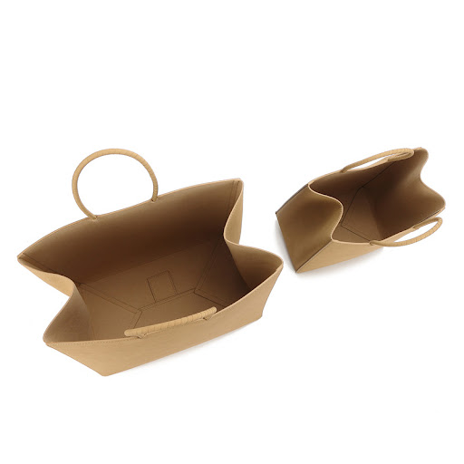 Title 6, Kraft Paper Bag Leather Handbag. Durable and st...