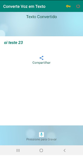 Converte Voz em Texto e Compartilha