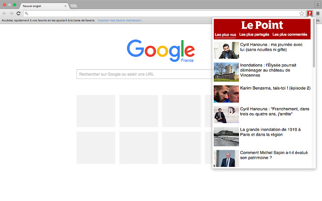 Le Point chrome extension