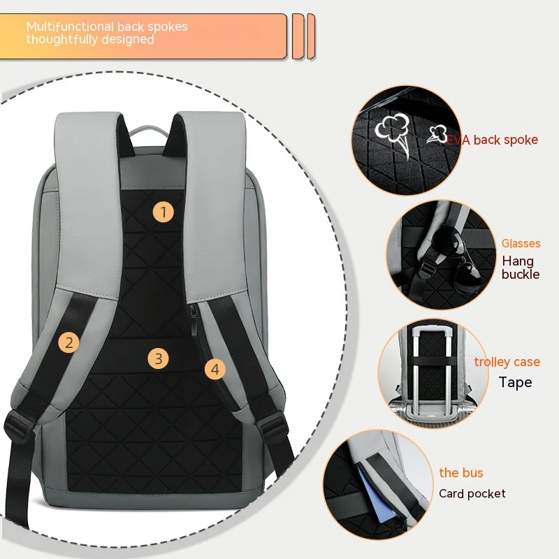 Business Lightweight Multifunctional Backpack for Men Durable Water Resistant Comfortable Travel and Work Ready Stylish 