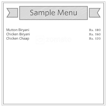 B3 Big Bengal Biryani menu 