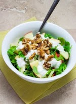 Apple Walnut Salad with Lemon Sour Cream Dressing was pinched from <a href="http://www.improvoven.com/apple-walnut-salad-with-creamy-lemon-dressing/" target="_blank">www.improvoven.com.</a>