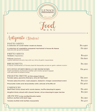 Luna's Ristorante menu 3