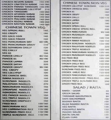Hotel Sai Satvik menu 