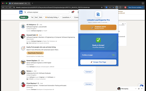 LinkedIn Lead Exporter Pro screenshot 1