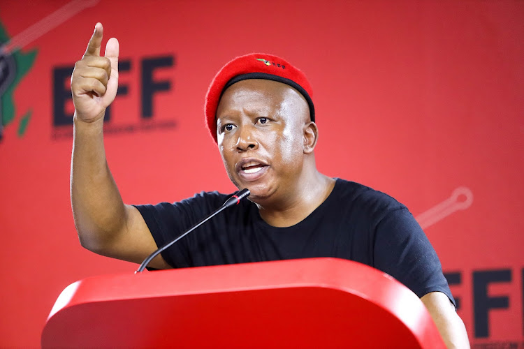 EFF leader Julius Malema says he is confident Mzwanele Manyi 'will make a massive contribution to the success of the struggle for economic freedom in our lifetime'. File photo.