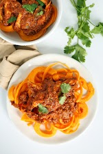 Chicken Tikka Masala with Butternut Squash Fettucine was pinched from <a href="http://www.inspiralized.com/2015/01/21/chicken-tikka-masala-with-butternut-squash-fettuccine/" target="_blank">www.inspiralized.com.</a>