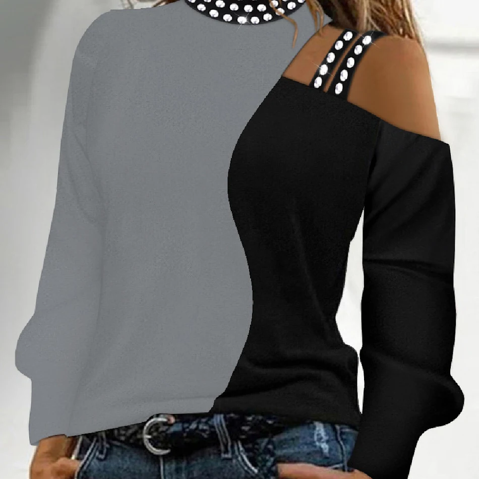 Dames T-shirt lange mouw losse ronde hals casual brons. Comfortabel en stijlvol voor een relaxte look, ideaal voor dagelijks gebruik.