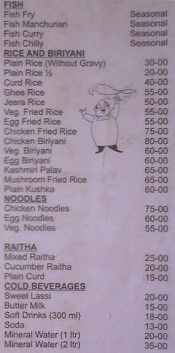 Hidden Huts Dhaba menu 