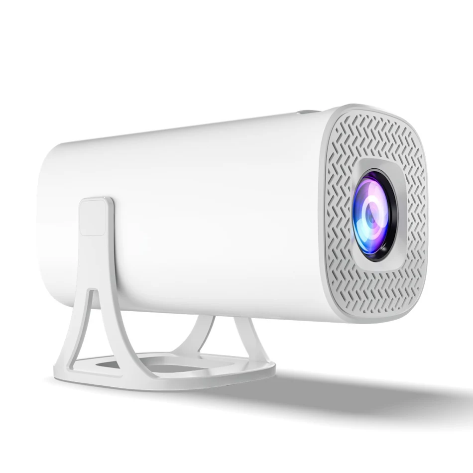Projetor de celular portátil com mini suporte, perfeito para cinema em casa. Assista filmes, séries e jogue em qualquer lugar com facilidade.