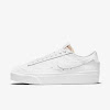 womens blazer low platform white