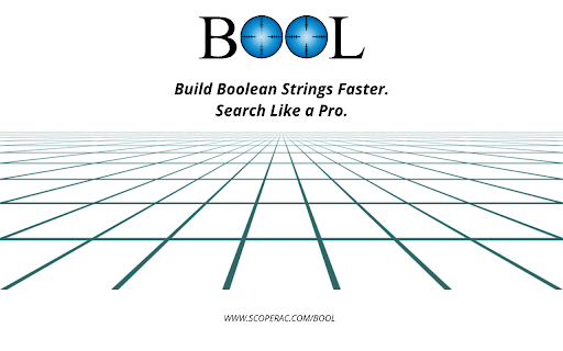 BOGL Build Boolean Strings Faster. Search 