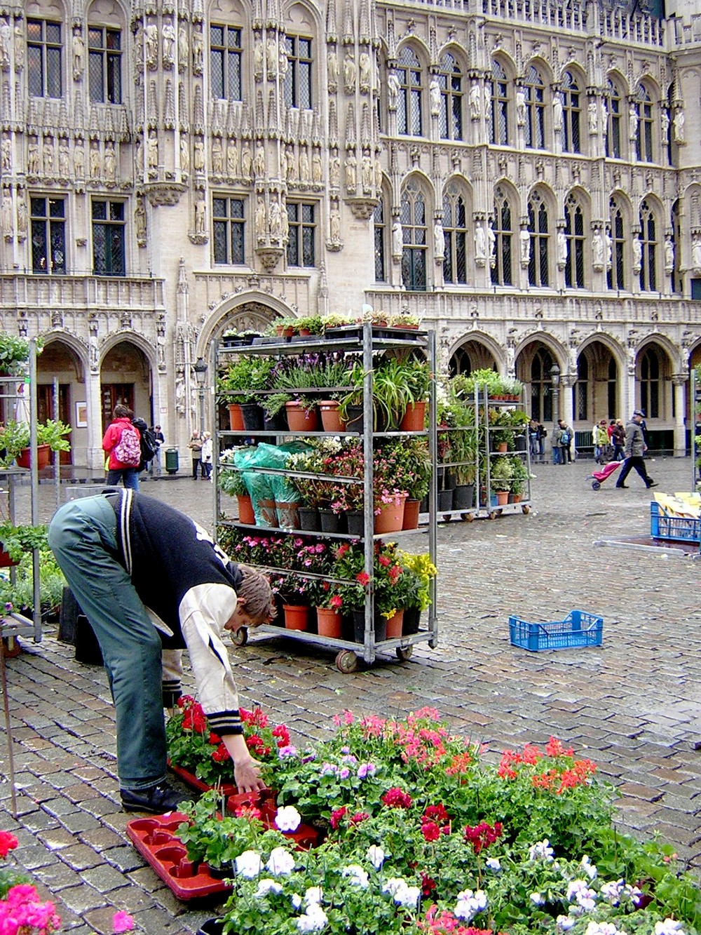 Mercatino dei fiori nella Grand Place di Bruxelles di Mar955