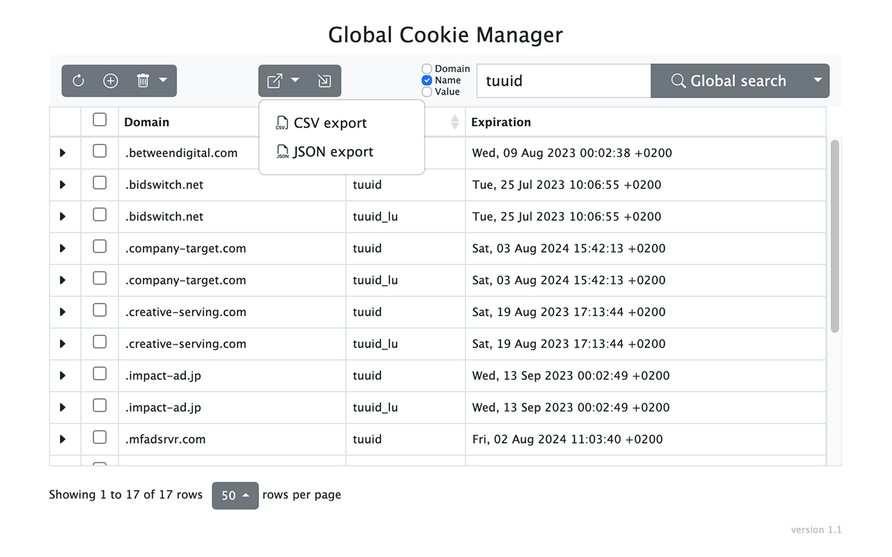 Global Cookie Manager Preview image 5