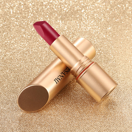 Title 2, Non-stick lipstick spiral gold tube, long lasti...