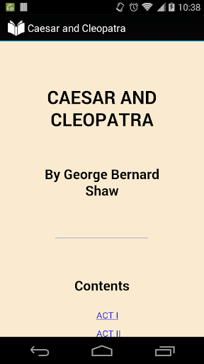 Caesar and Cleopatra