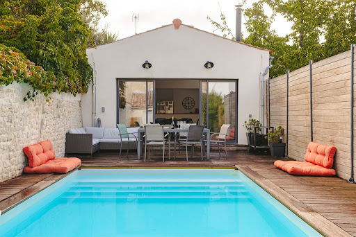 Buy this luxury house in La Rochelle (17000) - Neighborhood Centre Ville - Pool with terrace and garden lounge