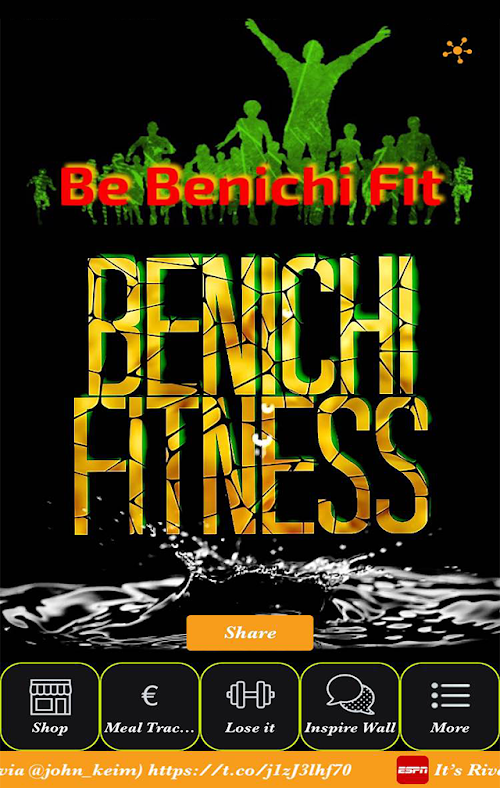 Android application Benichi fitness screenshort