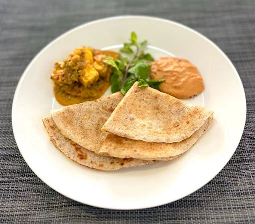 Tofu Curry Mini Meal With Multigrain Dosa Served With Palli Chutney