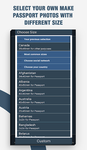 Screenshot Passport Size Photo Maker