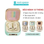 Tai Nghe Bluetooth Không Dây Nhét Tai Tws Rockspace Retro Style Nghe Nhạc Lên Đến 24H Hàng Chính Hãng Có Bảo Hành