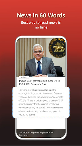 Screenshot Inshorts - News in 60 words