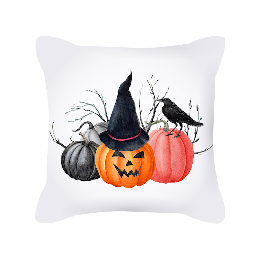 Title 3, Halloween Pillowcase Pumpkin Sofa Cushion Cover...